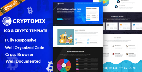 [Download] Cryptomix – Bitcoin, ICO & Crypto Template 