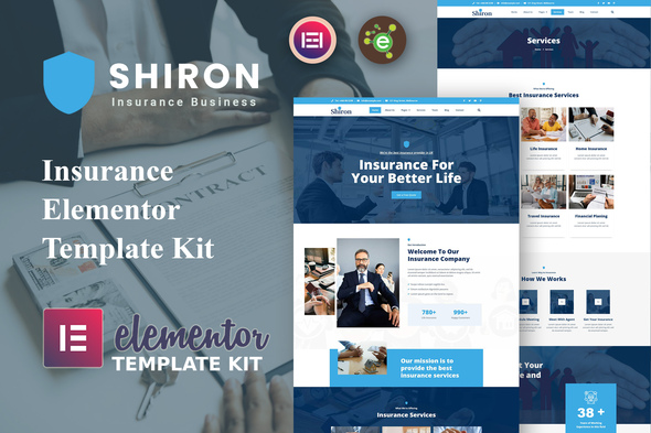 [Download] Shiron – Insurance Elementor Template Kit 