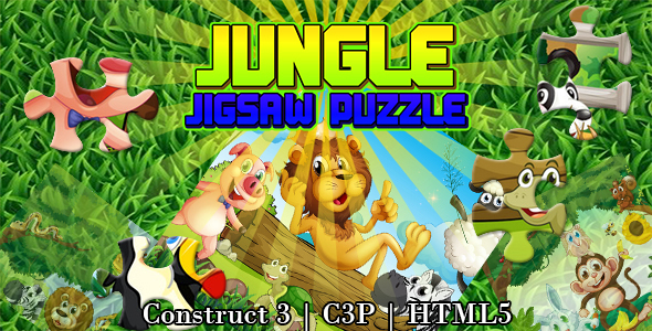 [Download] Jungle Jigsaw Puzzle Game (Construct 3 | C3P | HTML5) 