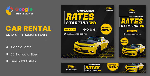 [Download] Rent Car HTML5 Banner Ads GWD 