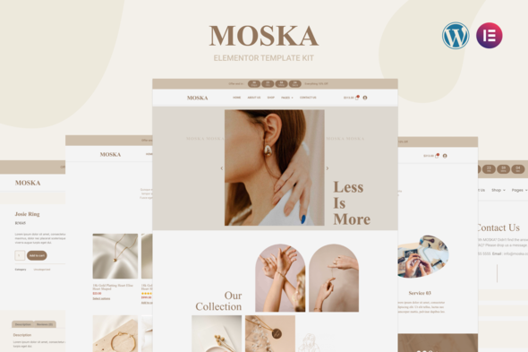 [Download] Moska – Fashion Jewelry Store WooCommerce Elementor Template Kit 