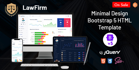[Download] Lawfirm – Responsive Bootstrap Admin Template HTML 
