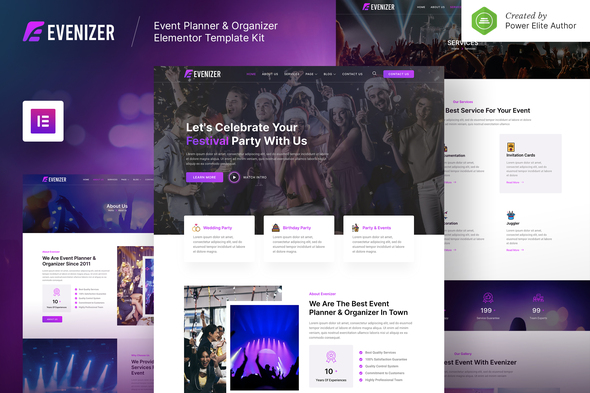 [Download] Evenizer – Event Planner & Organizer Elementor Template Kit 