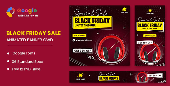 [Download] Black Friday Sale Product HTML5 Banner Ads GWD 