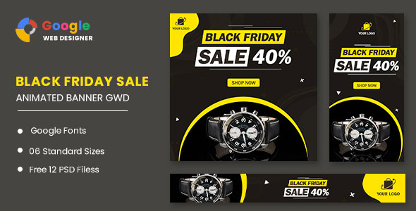 [Download] Black Friday Sale Watch  HTML5 Banner Ads GWD 