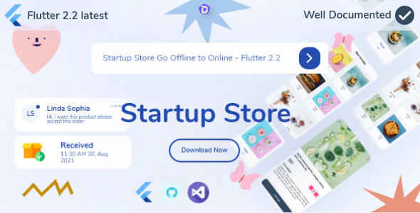 Nulled Startup Store Go Offline to Online – Flutter 2.2 free download