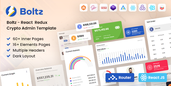 [Download] Boltz – React Crypto Admin and Dashboard Template 