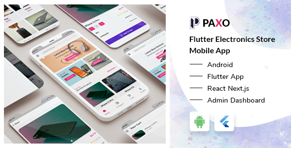 [Download] Paxo – Electronics Shop Flutter App + React Next Admin Dashboard 