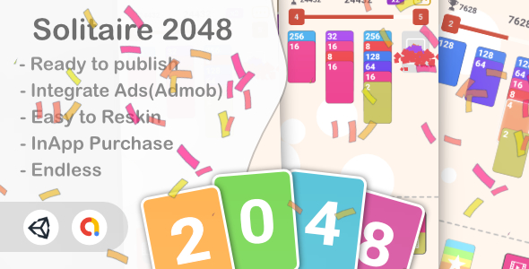 [Download] Solitaire 2048 (Unity Game+Admob+iOS+Android) 