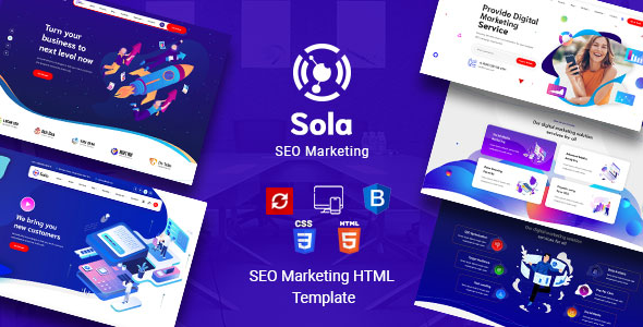 [Download] Sola – SEO Marketing HTML Template 