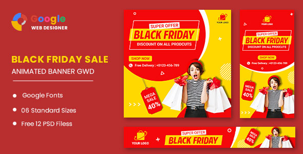 [Download] Black Friday Super Offer HTML5 Banner Ads GWD 