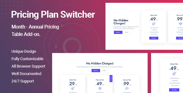 [Download] Ultimate Pricing Plan Switcher Addon for Elementor 