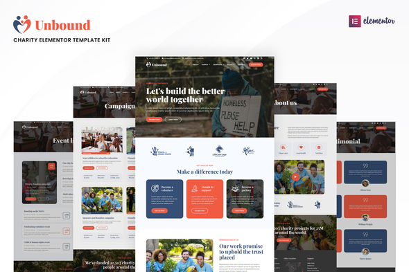 [Download] Unbound – Charity & Nonprofit Elementor Template Kit 