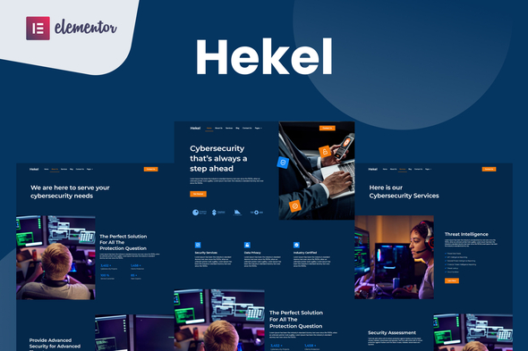 [Download] Hekel – Cyber Security Elementor Template Kit 