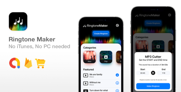 [Download] Ringtone Maker – SwiftUI Ringtone App – No iTunes or PC needed 
