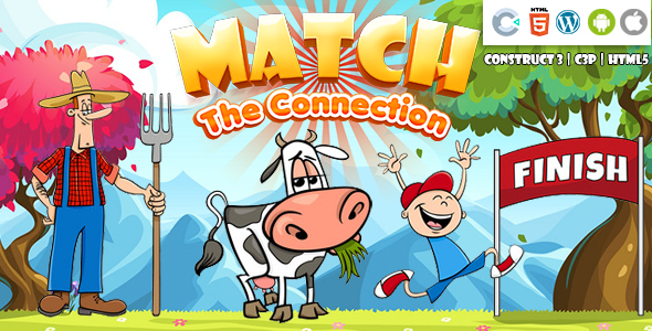 [Download] Match the Connection (Construct 3 | C3P | HTML5) Kids Educational Game 