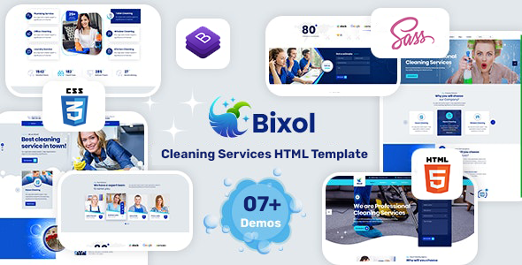 [Download] Bixol – Cleaning Services HTML Template 