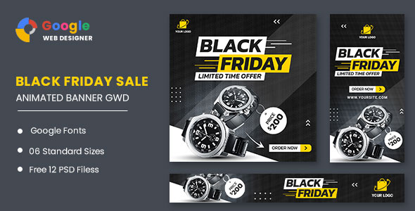 [Download] Black Friday Sale HTML5 Banner Ads GWD 