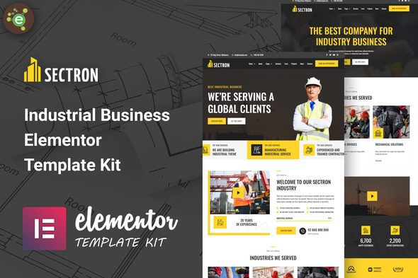 [Download] Sectron – Industrial Business Elementor Template Kit 
