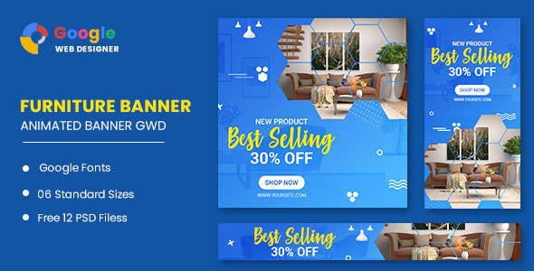 [Download] Furniture Google Adwords HTML5 Banner Ads GWD 