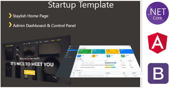 [Download] AgencyST – Angular 10 / .Net Core / Startup Template – Admin Panel & Stylish Home Page 