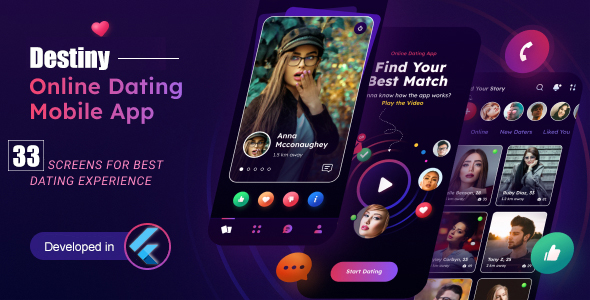 [Download] Modern Dating Flutter App Template | Flutter 2.0 