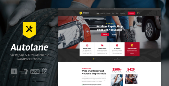 [Download] Autolane – Car Mechanic WordPress Theme 
