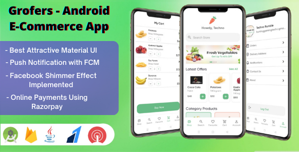 [Download] Grofers – Android Grocery, Food Ecommerse App | Firebase, Awesome Admin Panel 