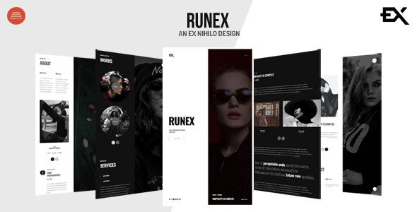 [Download] Runex – One Page Portfolio Template 