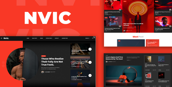 Nulled Nvic – Blog and Magazine HTML Template free download