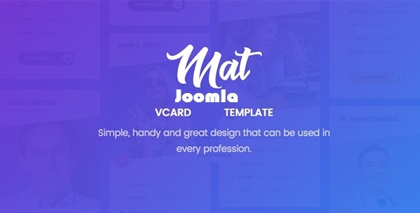 [Download] Mat – vCard & Resume Joomla 4 Template 