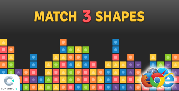 [Download] Match 3 Shapes – HTML5 Game 
