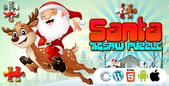 [Download] Santa Jigsaw Puzzle Game (Construct 3 | C3P | HTML5) Christmas Game 