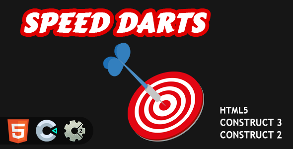 [Download] Speed Darts HTML5 Construct 2/3 Game 