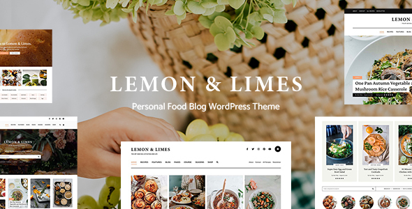 [Download] Lemon & Limes – Personal Food Blog WordPress Theme 