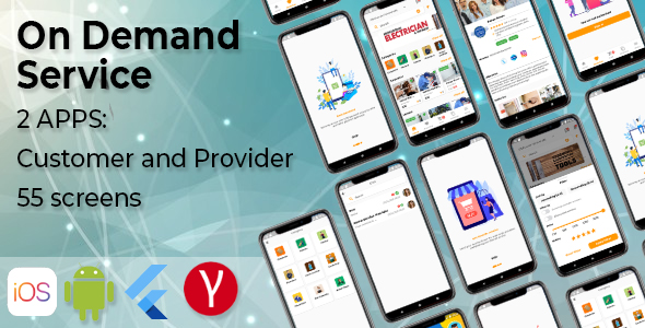 [Download] On Demand Service Template – 2 Apps Customer and Provider – Flutter iOS and Android Templates 