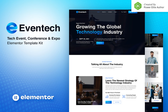 [Download] Eventech – Tech Event Conference & Expo Elementor Template Kit 