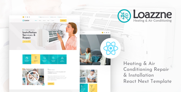 [Download] Loazzne – React Next Heating & Air Conditioning Services Template 