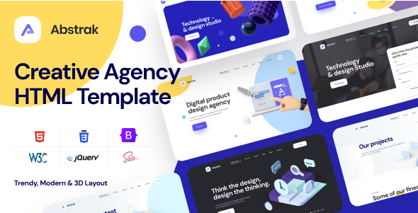 [Download] Abstrak – Creative Agency Template 