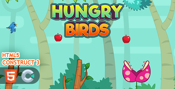 [Download] Flappy Hungry Birds HTML5 Construct 3 Game 