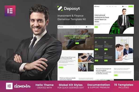 [Download] Deposyt – Investment & Finance Elementor Template Kit 
