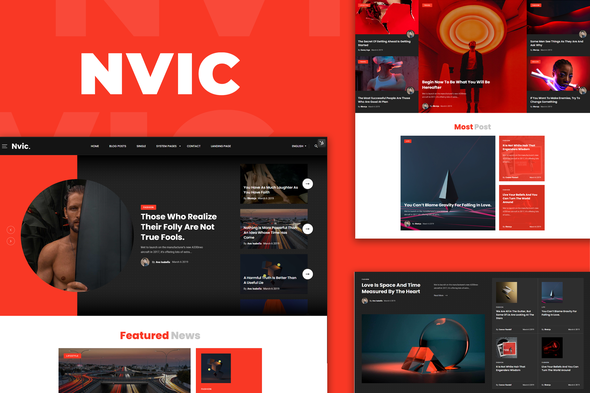 [Download] Nvic – Blog & Magazine Elementor Template Kit 