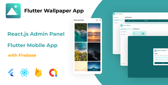 [Download] Flutter Wallpaper App + React.js Admin Panel (with Firebase) 