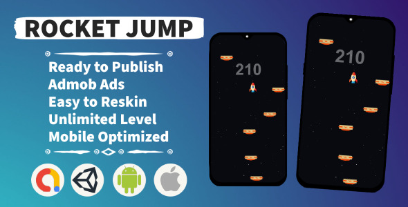 [Download] Rocket Jump (Unity+Admob+Android+IOS) 