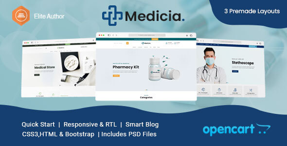 [Download] Medicia – Health and Medical Store OpenCart Theme 