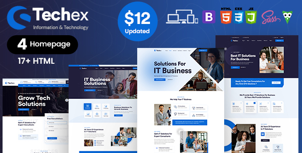 [Download] Techex – Information & Technology HTML Template 