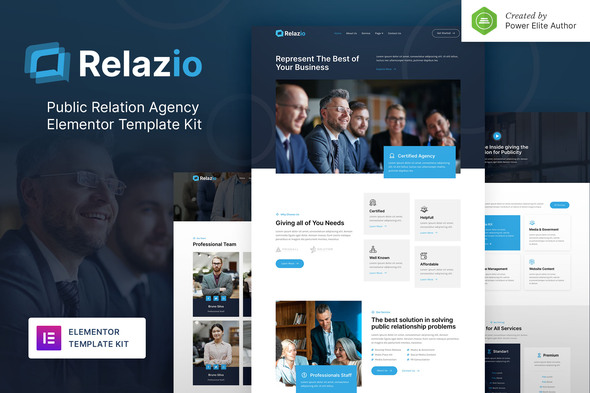 [Download] Relazio – Public Relation Agency Elementor Template Kit 