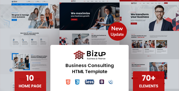 [Download] Bizup – Business Consulting HTML Template 