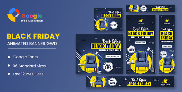 [Download] Black Friday Sale Banner HTML5 Banner Ads GWD 