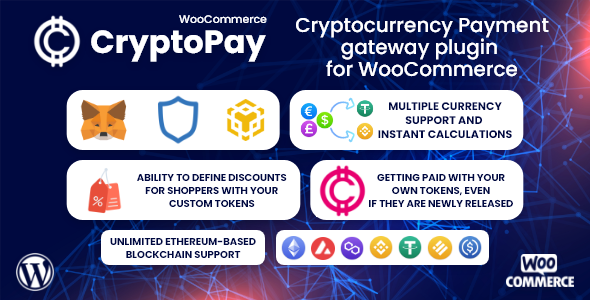 [Download] CryptoPay WooCommerce – Cryptocurrency payment gateway plugin 